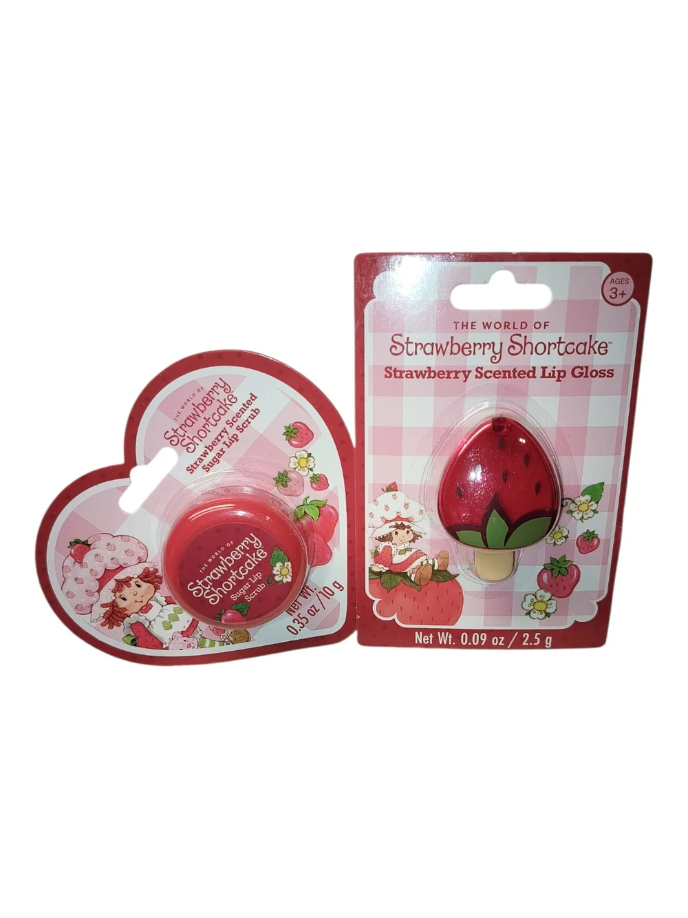 Strawberry Shortcake Scented Lip Gloss & Lip Scrub 2 Piece Bundle
